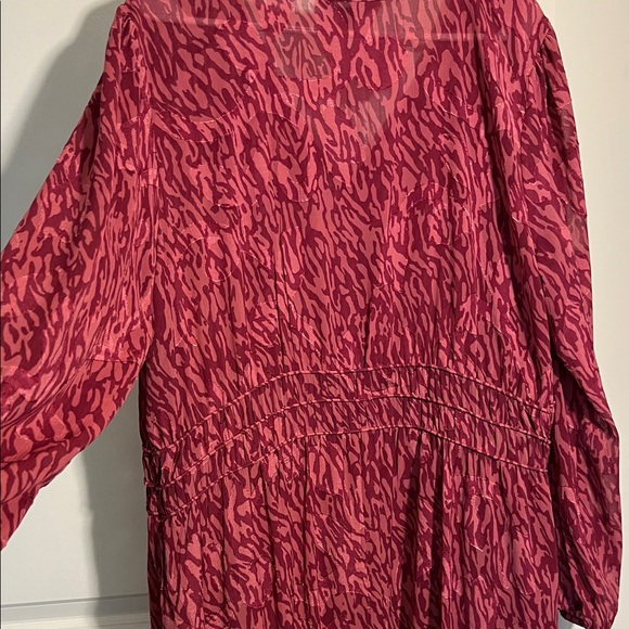 Simply Vera - Elegant Pink Patterned Dress by Vera Wang - Picture 6 of 6